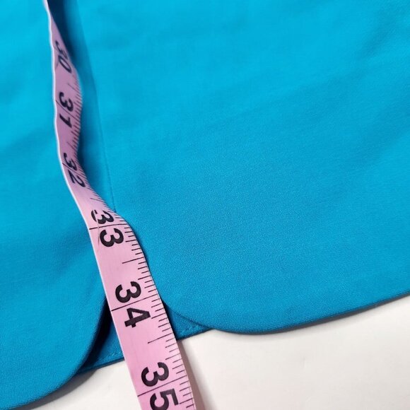 Draper James Women's Size 4 Blue Scalloped Dress - Picture 3 of 6